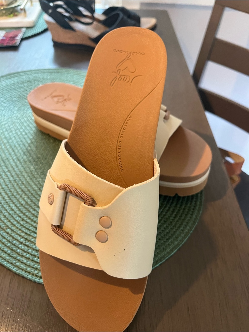 Reef Banded Horizon Buckle Slide Sandal - Women's 9 NEW
